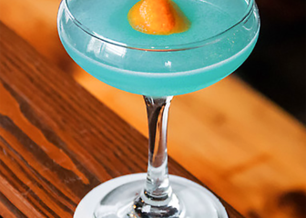 Mezcal cocktail Gun Metal Blue