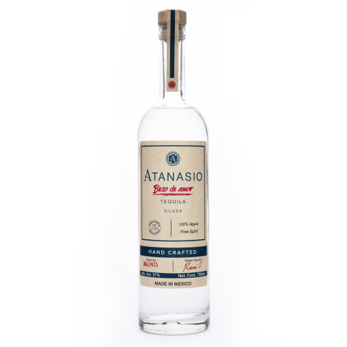 Tequila Atanasio “Beso de Amor”, Plata 37% ABV